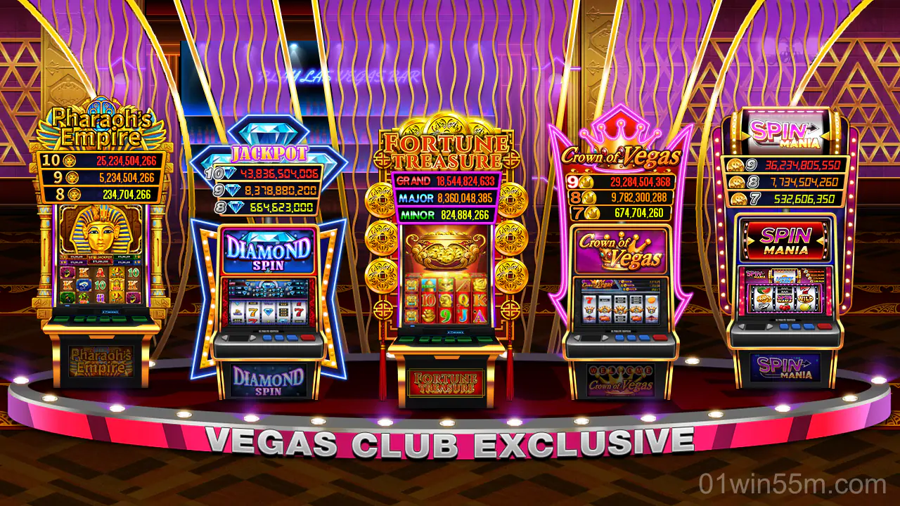 Hệ thống trò chơi đa dạng tại 01win55 com